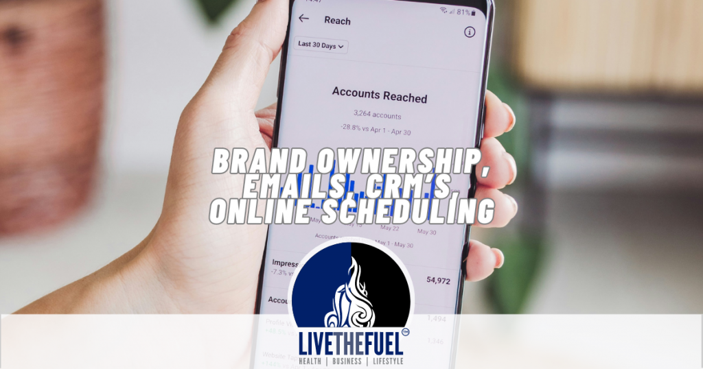 Chuck is back, Brand Ownership, Emails, CRM, Online Scheduling, and Funnels